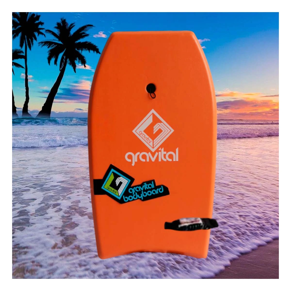 BODYBOARD INNOVADOR Y UTIL EN NARANJA 33'' Y+REGALO AGENDITA - 1