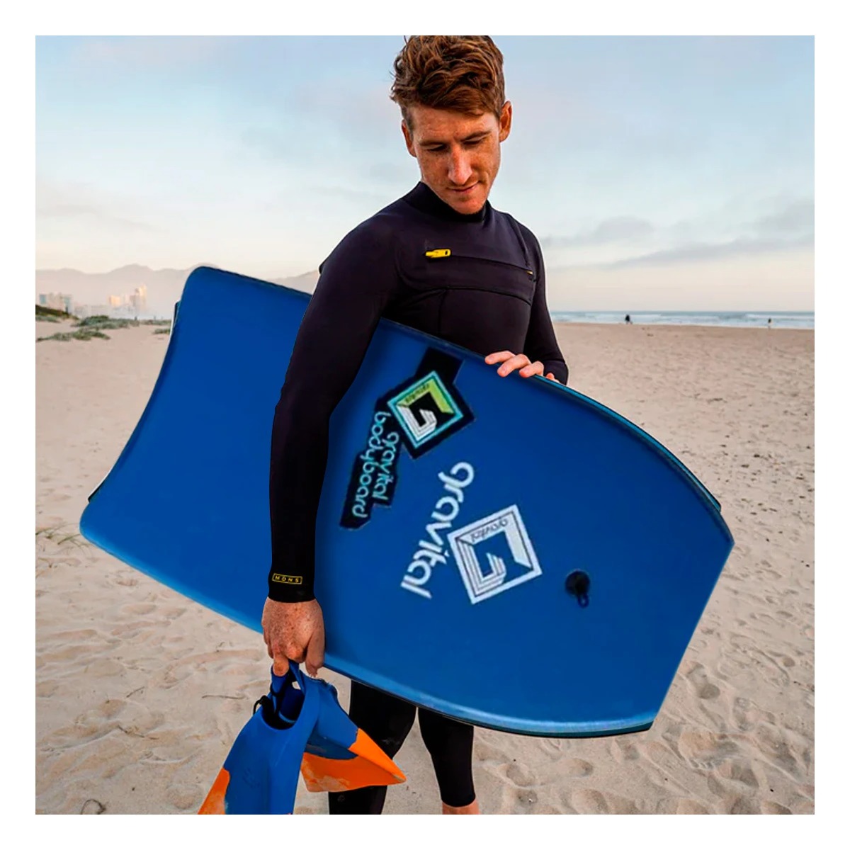 BODYBOARD RYBIU GR-33 AZUL MANIOBRABLE UTIL + REGALO AGENDITA - 1