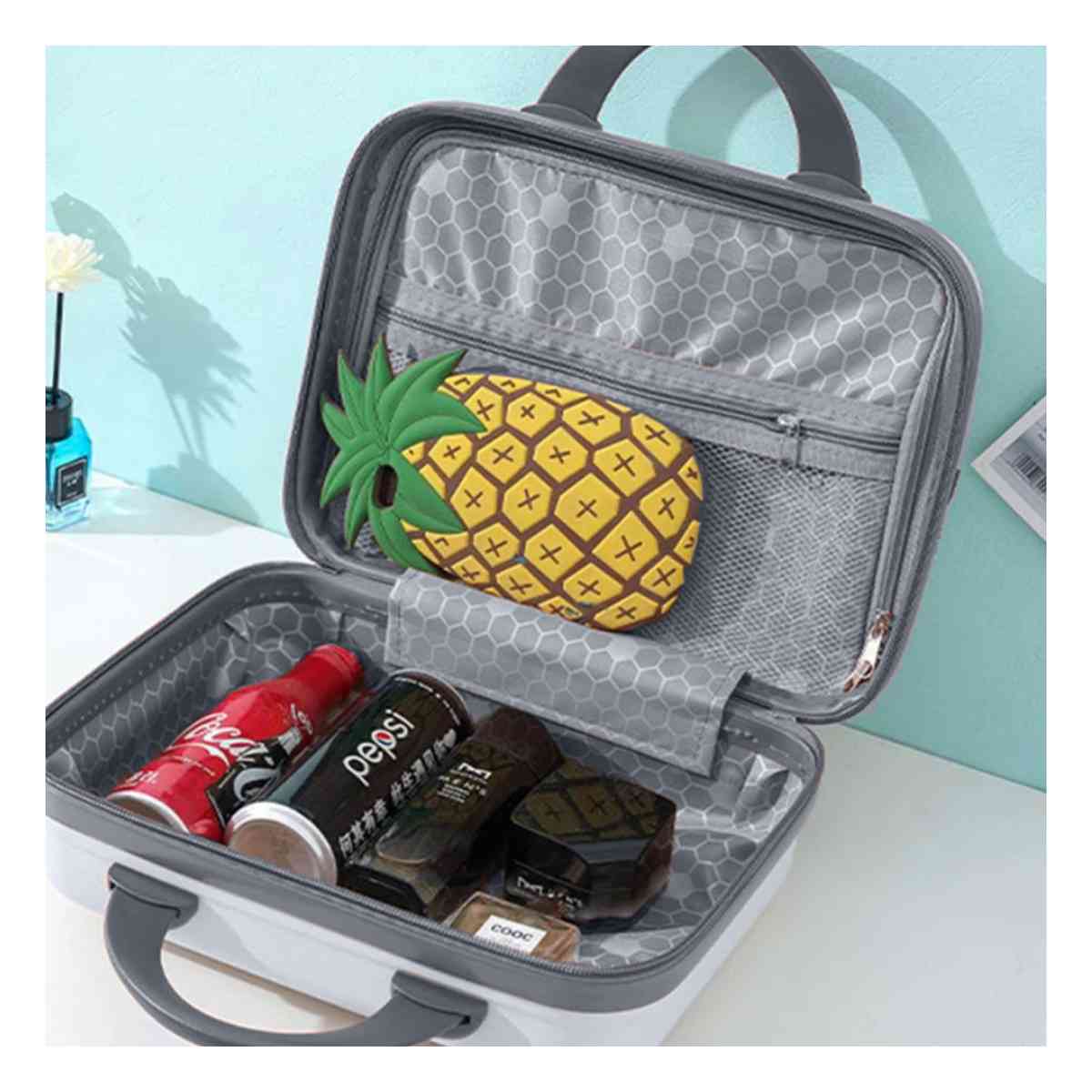 SET MALETA RYBIU HO32345 MALETA TRANSPORTABLE TONO PLOMO + REGALO AGENDITA - 3