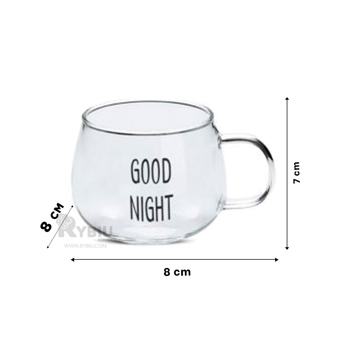 TAZA CON DISEÑO MINIMALISTA COLOR TRANSPARENTE Y+AGENDITA - 4