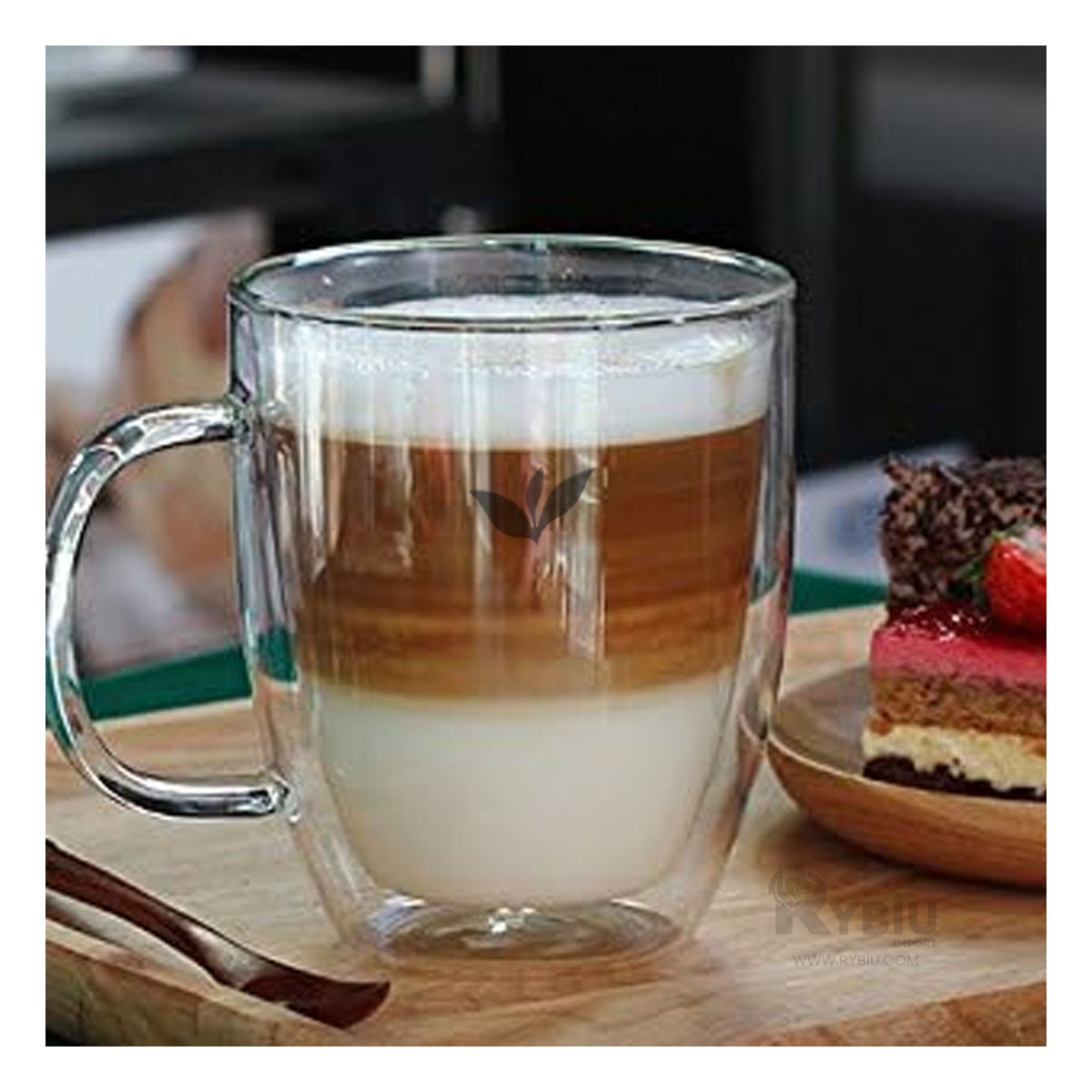 TAZA RYBIU DE CAFETERIA VERSATIL EN TRANSPARENTE +REGALO AGENDITA 253-2 - 1