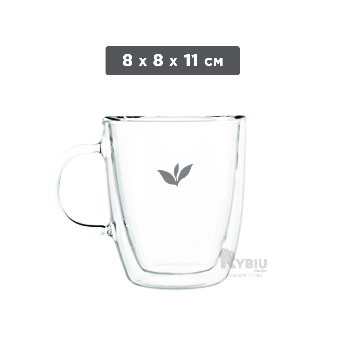 TAZA RYBIU DE CAFETERIA VERSATIL EN TRANSPARENTE +REGALO AGENDITA 253-2 - 5