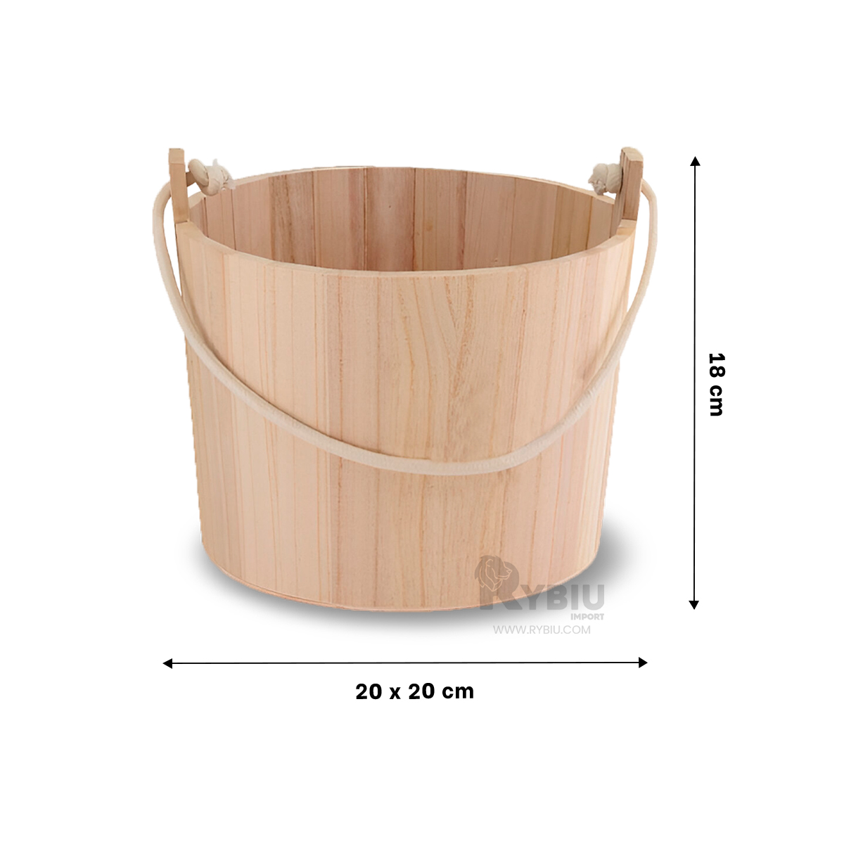 SET CUBETA RYBIU HO32315 MADERA CLARA AGARRADERA MODERNA + REGALO AGENDITA - 5
