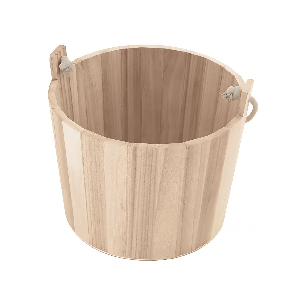 SET CUBETA RYBIU HO32319 MADERA CLARA FUNCIONAL 16X16 CM + PAPEL REGALO - 1