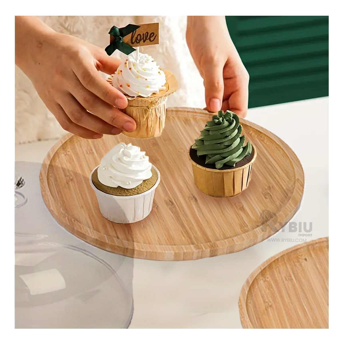 SOPORTE RYBIU CO32299 TRANSPARENTE DULCES 25 CM + REGALO AGENDITA - 1