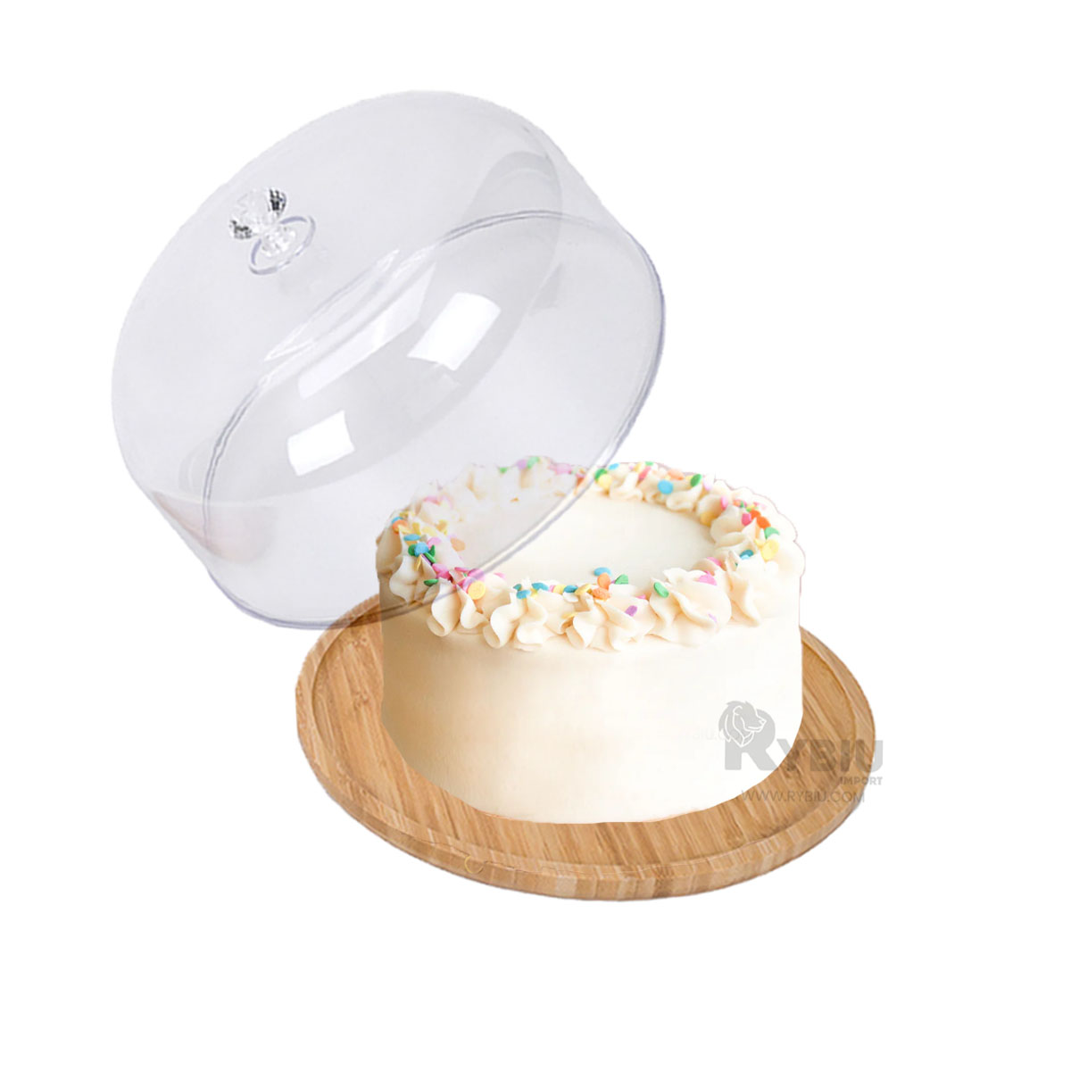 SOPORTE RYBIU CO32299 TRANSPARENTE DULCES 25 CM + REGALO AGENDITA - 3