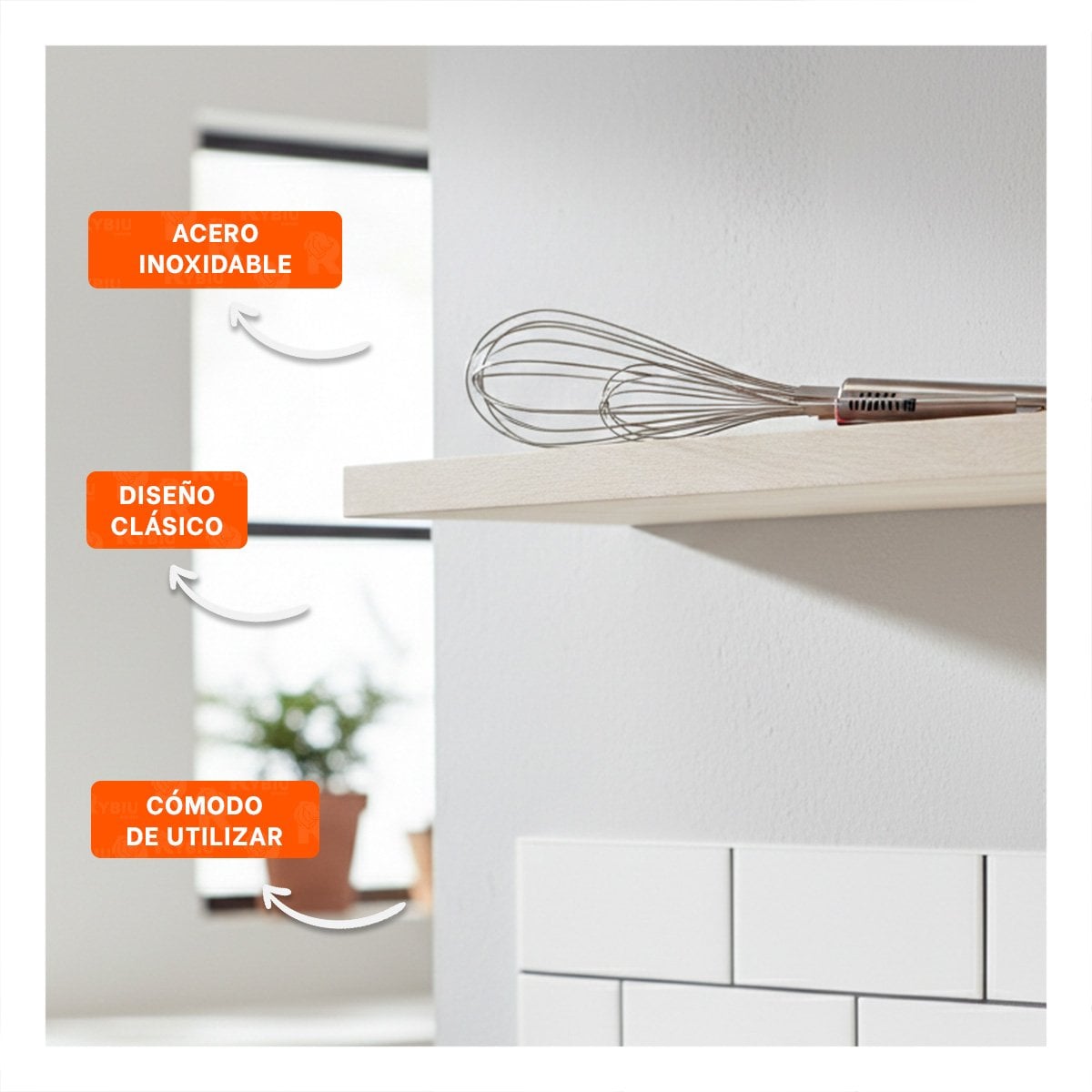 PROCESADORA MANUAL PRACTICA DE ACERO INOXIDABLE PLATEADO PARA HOGAR Y+REGALO STICKER - 5