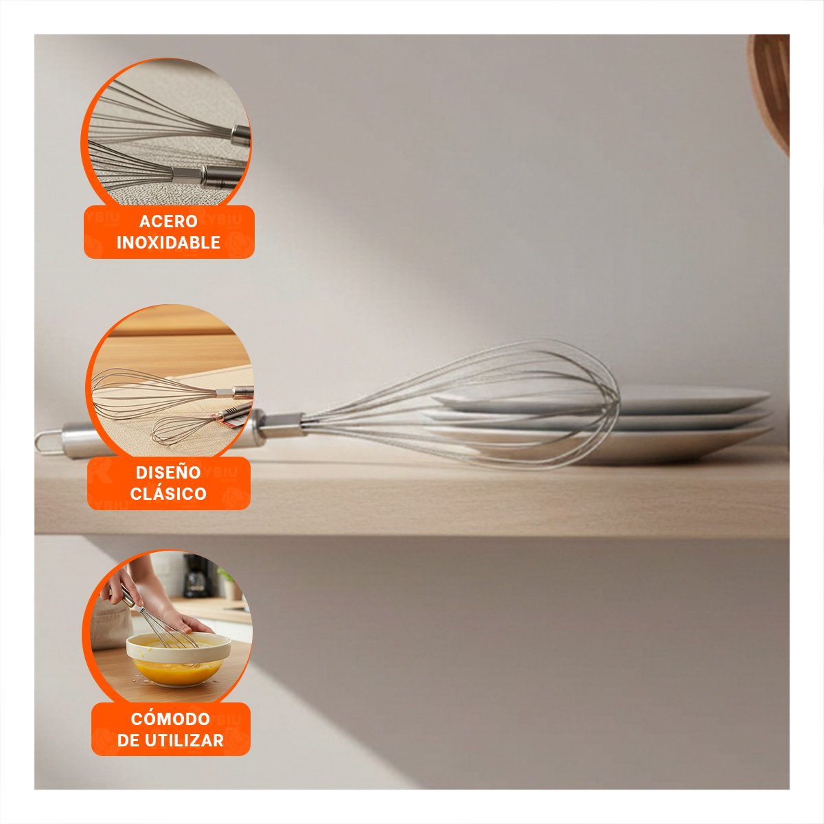 PROCESADORA MANUAL DURADERA PLATEADO PARA RECETAS CASERAS Y+PAPEL REGALO - 5