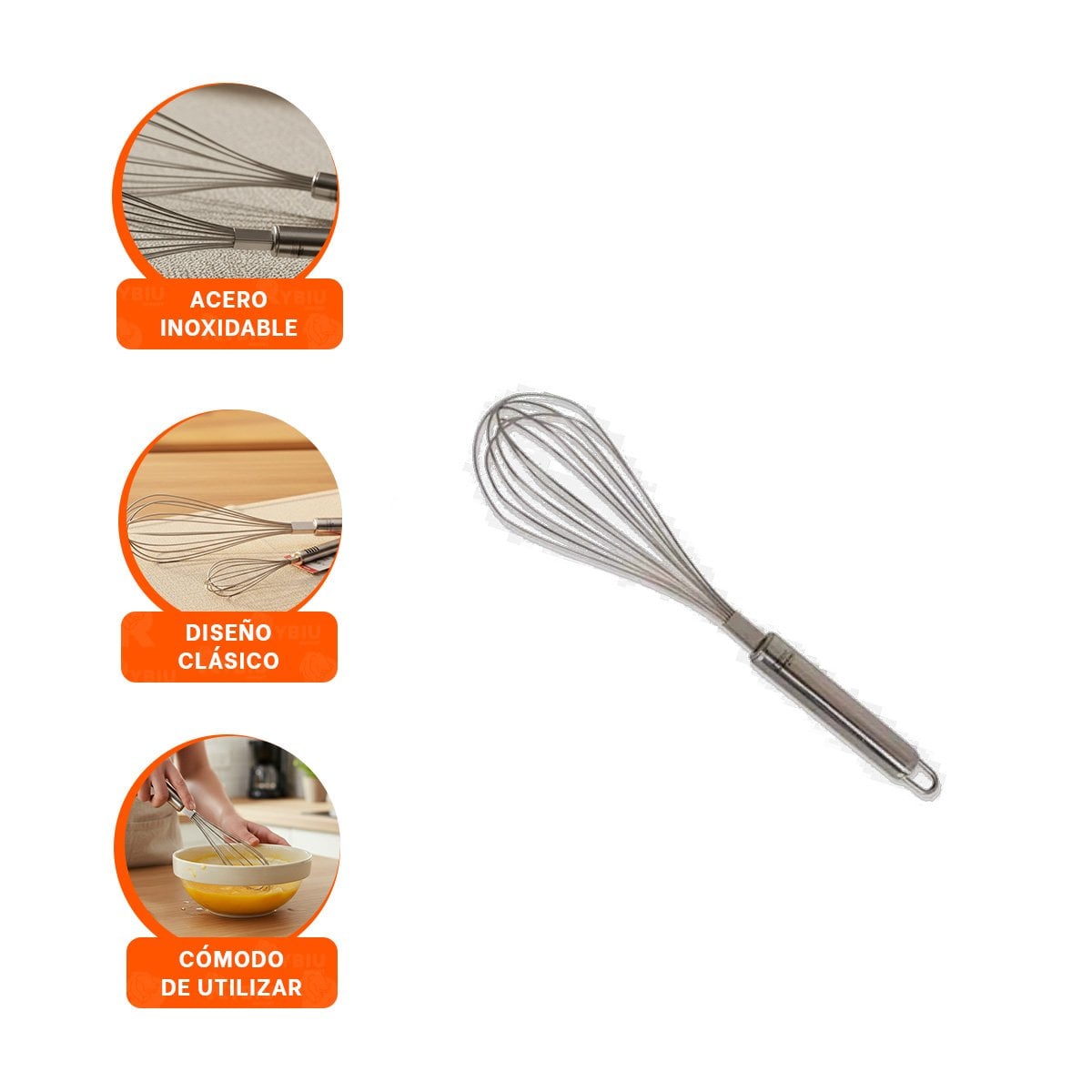 PROCESADORA MANUAL ERGONOMICA DE ACERO INOXIDABLE PLATEADO PARA MASAS - 3
