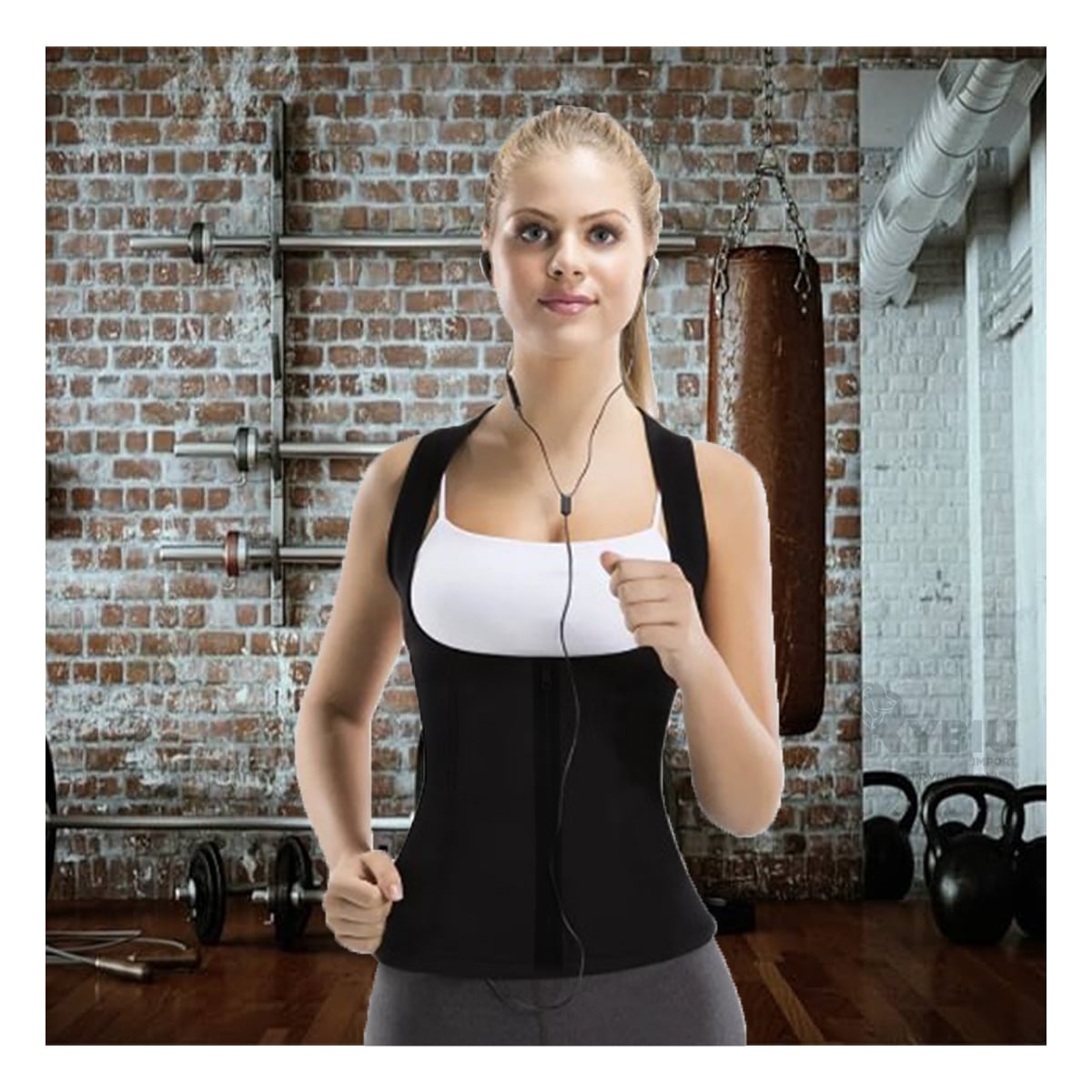 CHALECO MUJER RYBIU NEGRO DE30525 CALORIFICO EN S + REGALO AGENDITA - 1