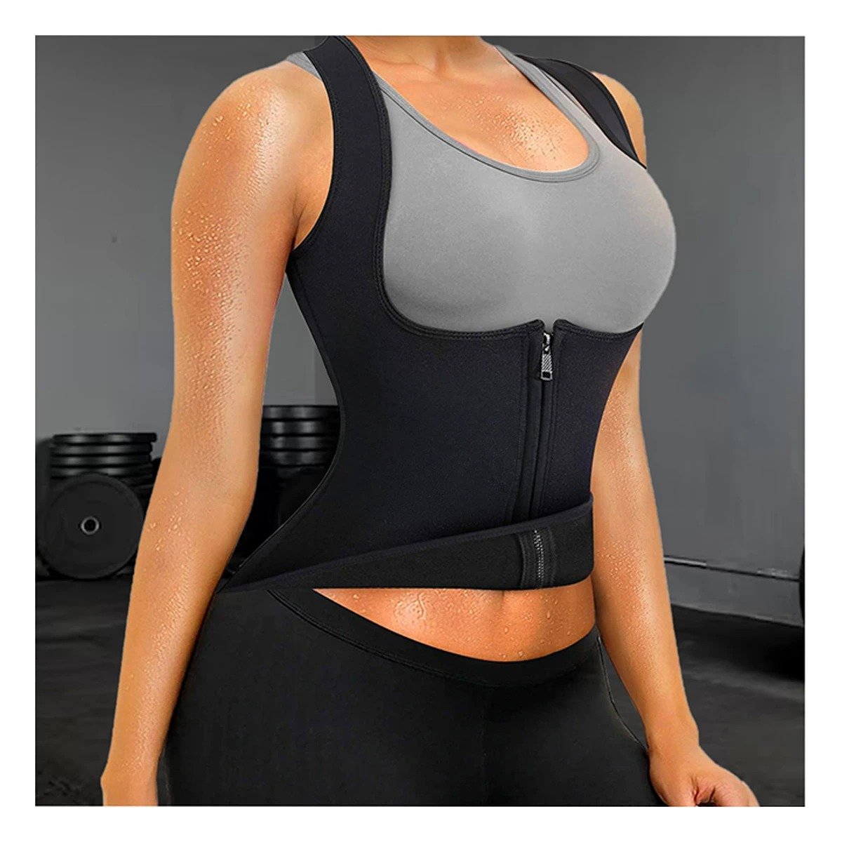 CHALECO MUJER RYBIU NEGRO DE30523 COMODO LLEVAR TALLA XL + PAPEL REGALO - 5