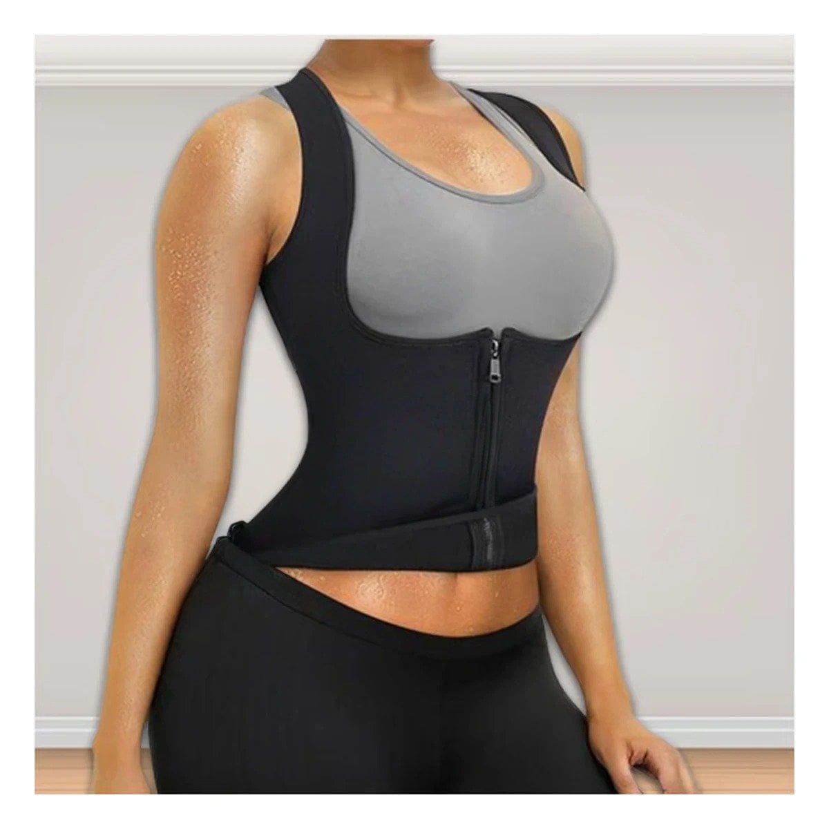 CHALECO MUJER RYBIU NEGRO DE30525 COMODO LLEVAR TALLA S + PAPEL REGALO - 2