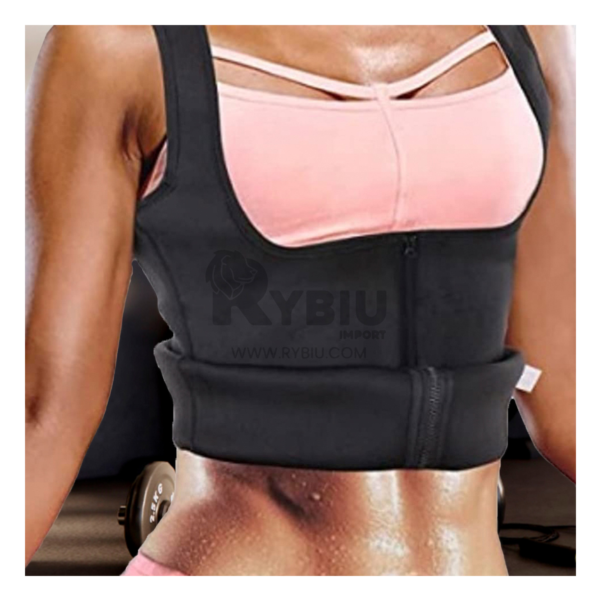 CHALECO MUJER RYBIU NEGRO DE30523 CALORIFICO EN XL + REGALO AGENDITA - 1