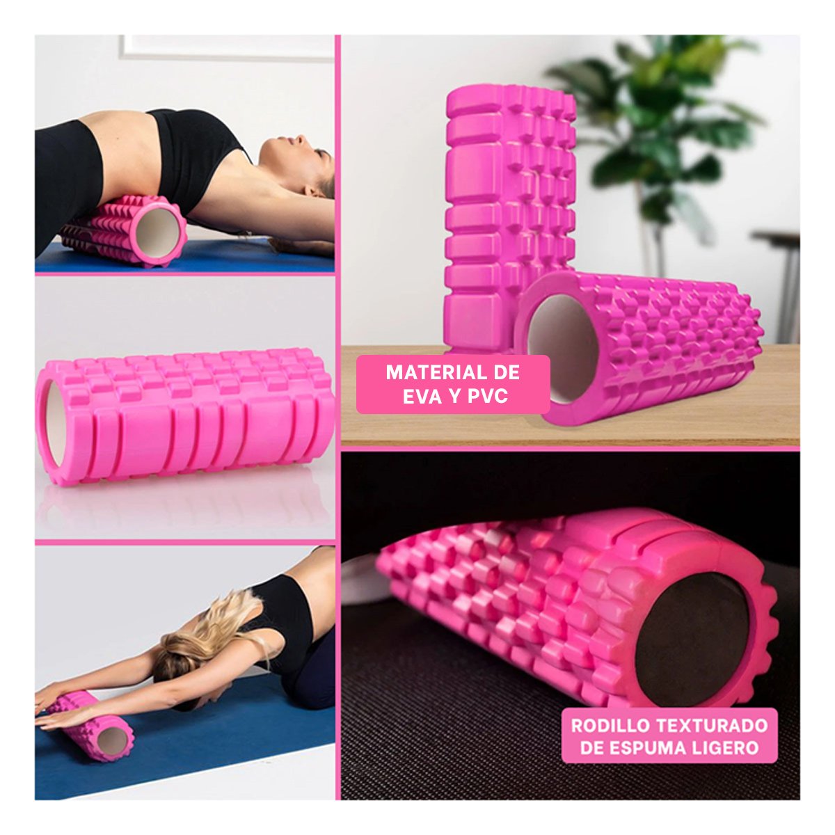 RUEDA RYBIU DE29533 LARGO 29CM DEPORTE FITNESS FUCSIA + POST-IT ADHESIVOS - 5