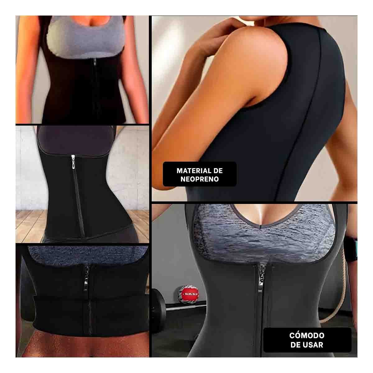 FAJA MUJER RYBIU NEGRO DE30521 TERMICA ENTRENAMIENTO L + POST-IT ADHESIVOS - 1