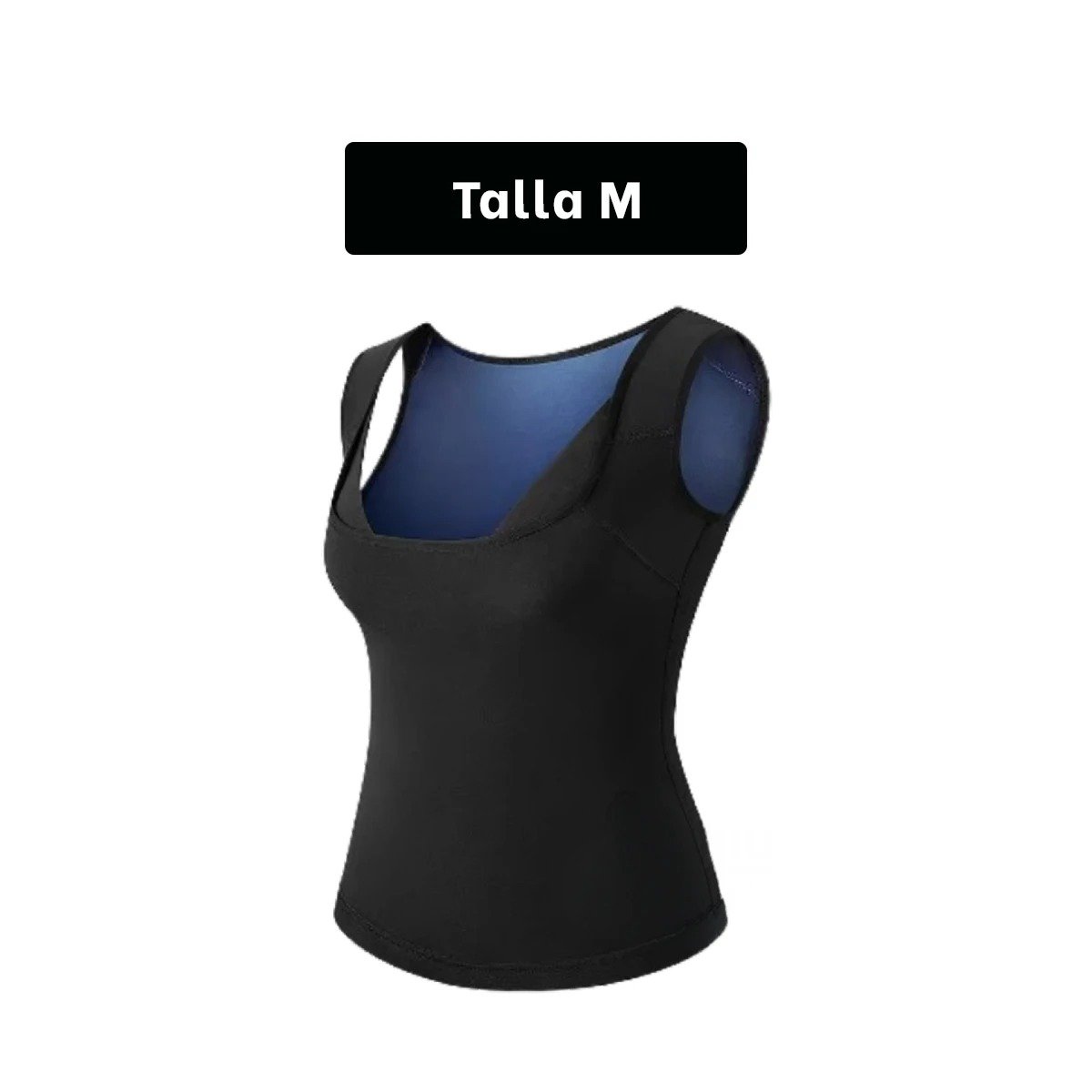 FAJA RYBIU DE30564 MOLDEADORA SAUNA DE MUJER TALLA M NEGRO + POST-IT ADHESIVOS - 4