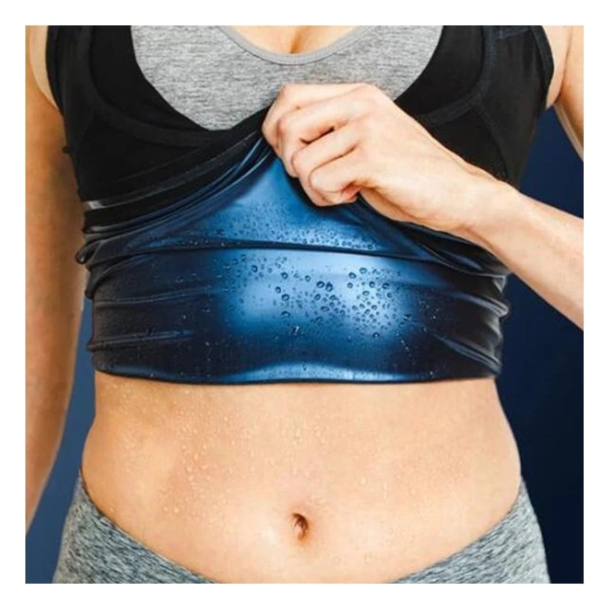 FAJA RYBIU DE30563 MOLDEADORA SAUNA DE MUJER TALLA L NEGRO + POST-IT ADHESIVOS - 2