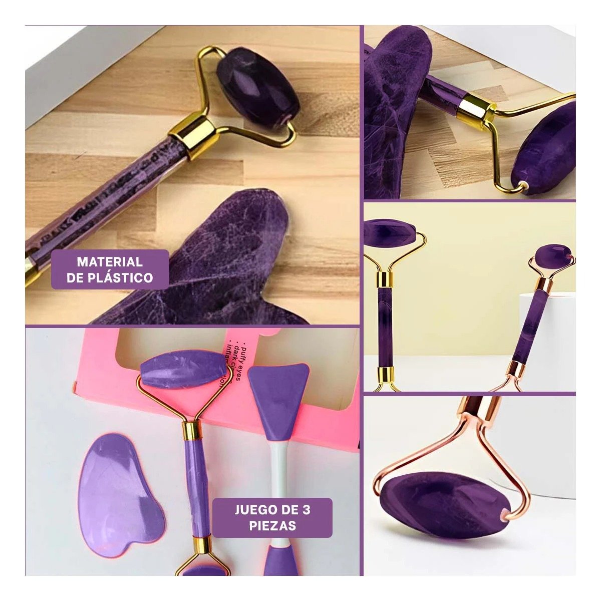 SET RYBIU PURIFICADOR ROSTRO TONO MORADO +POST-IT ADHESIVOS - 5