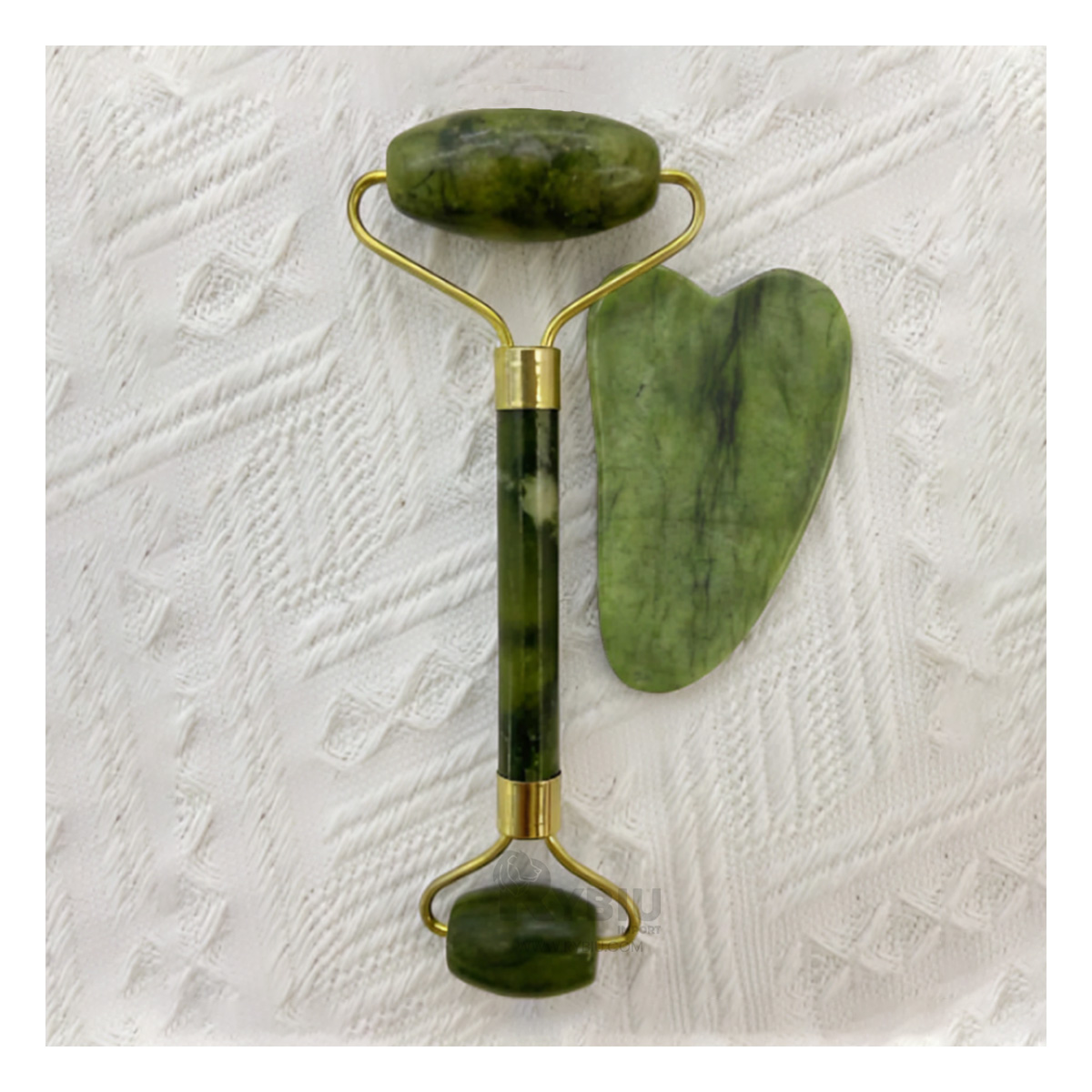 MASAJEADOR RYBIU FACIAL CUELLO BE29865 ESTIMULADOR RELAJANTE VERDE + POST-IT ADHESIVOS - 1