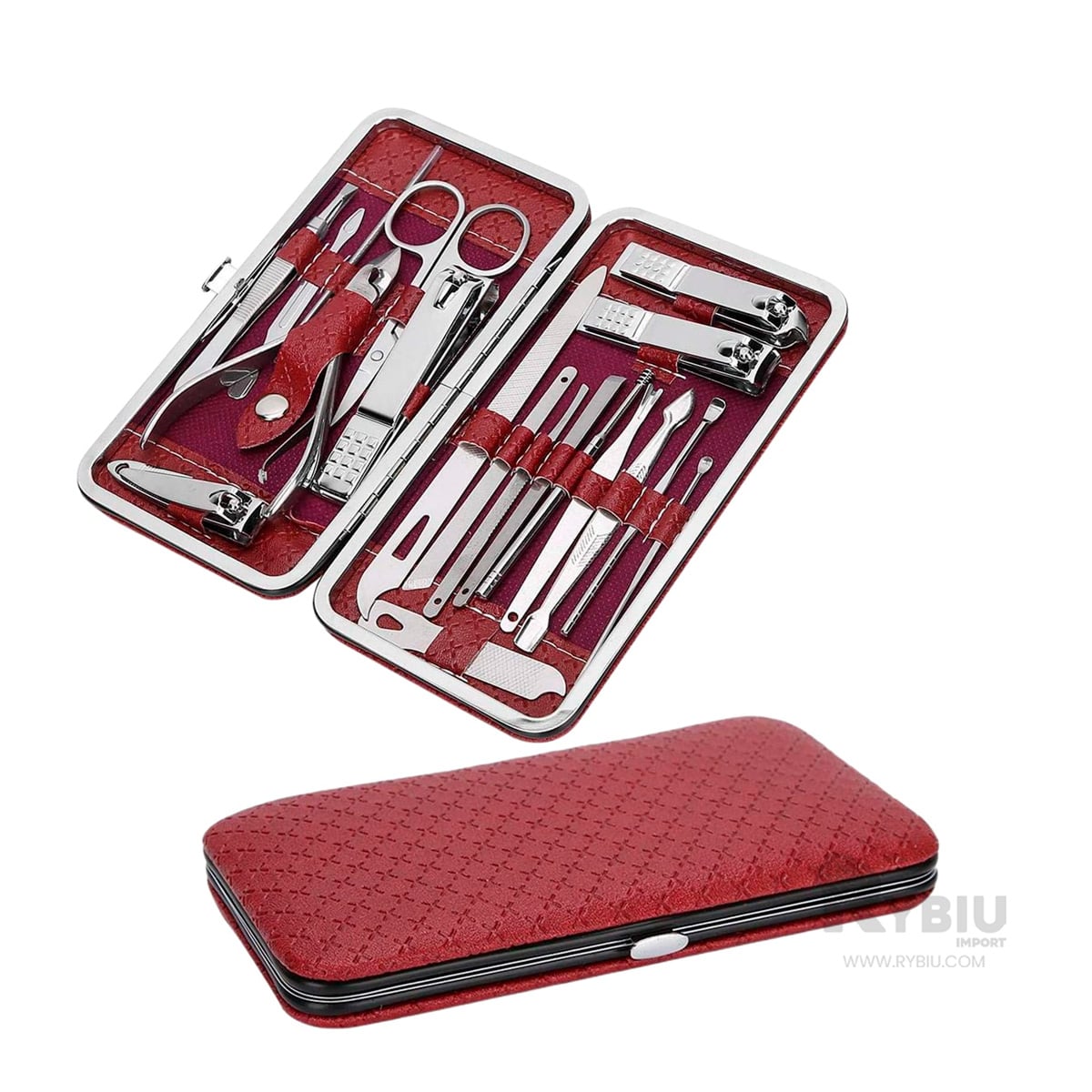 SET MANICURE RYBIU BE29803 ROJO Y+POST-IT ADHESIVOS - 2
