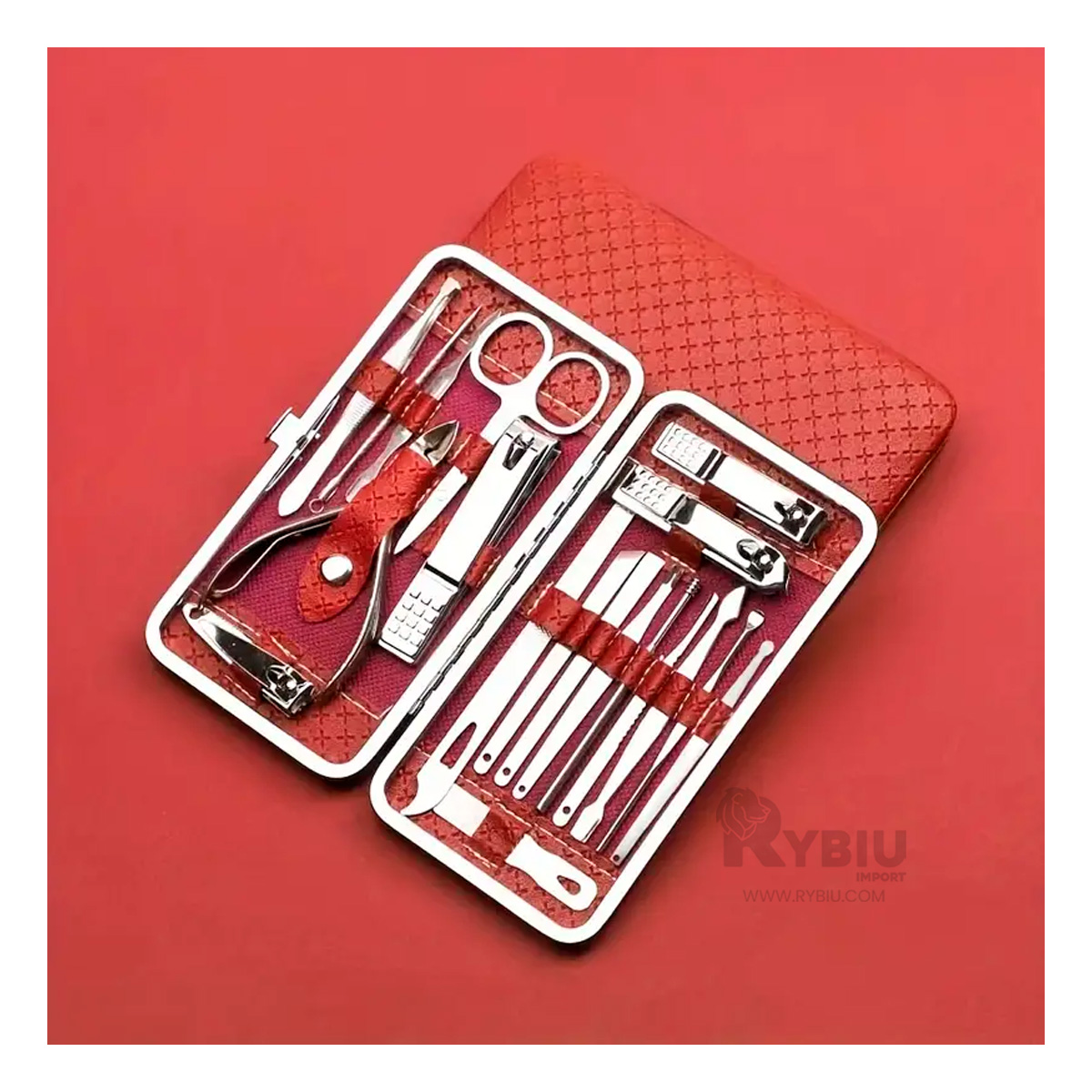 SET MANICURE RYBIU BE29803 ROJO Y+POST-IT ADHESIVOS - 4