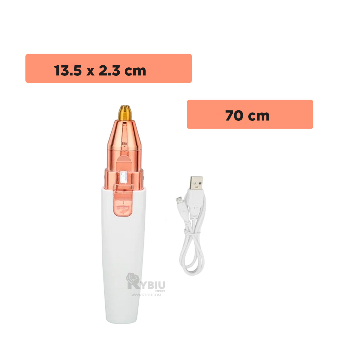 EPILADOR INALÁMBRICO RYBIU COMPACTO PIEL BLANCO + POST-IT ADHESIVOS BE30309 - 5