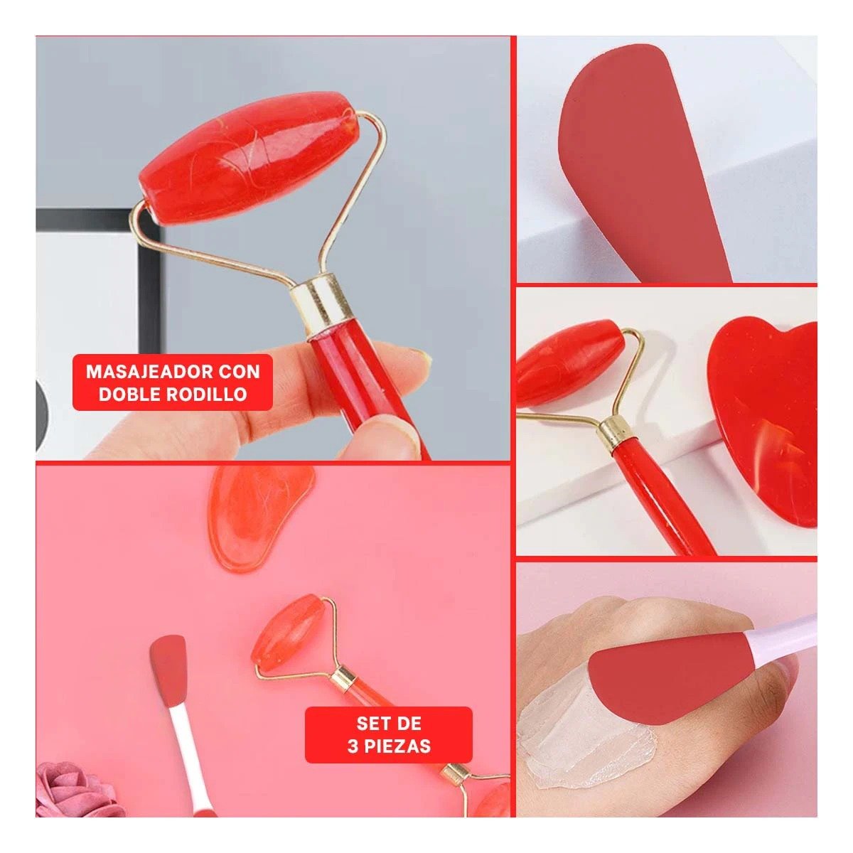 SET RYBIU PURIFICADOR DE ROSTRO TONO ROJO +POST-IT ADHESIVOS - 1