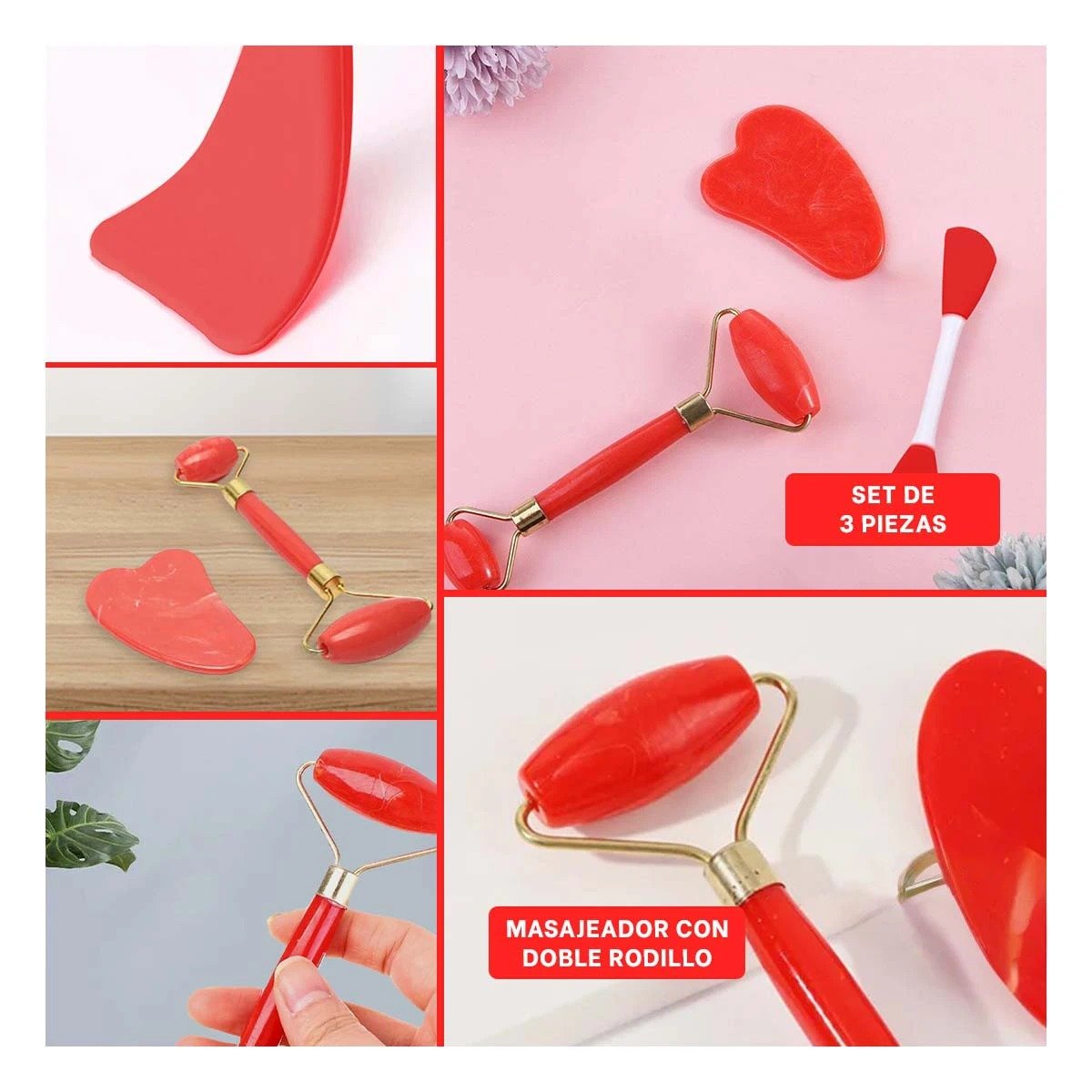 SET RYBIU PURIFICADOR DE ROSTRO TONO ROJO +POST-IT ADHESIVOS - 5