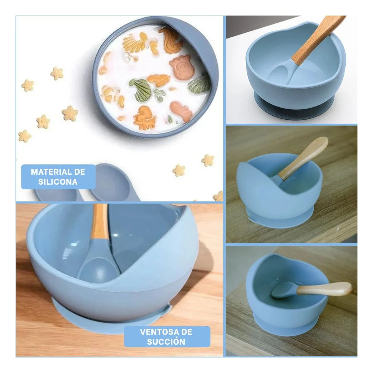 SET RYBIU TAZON BEBE EN CELESTE + POST-IT ADHESIVOS - 1
