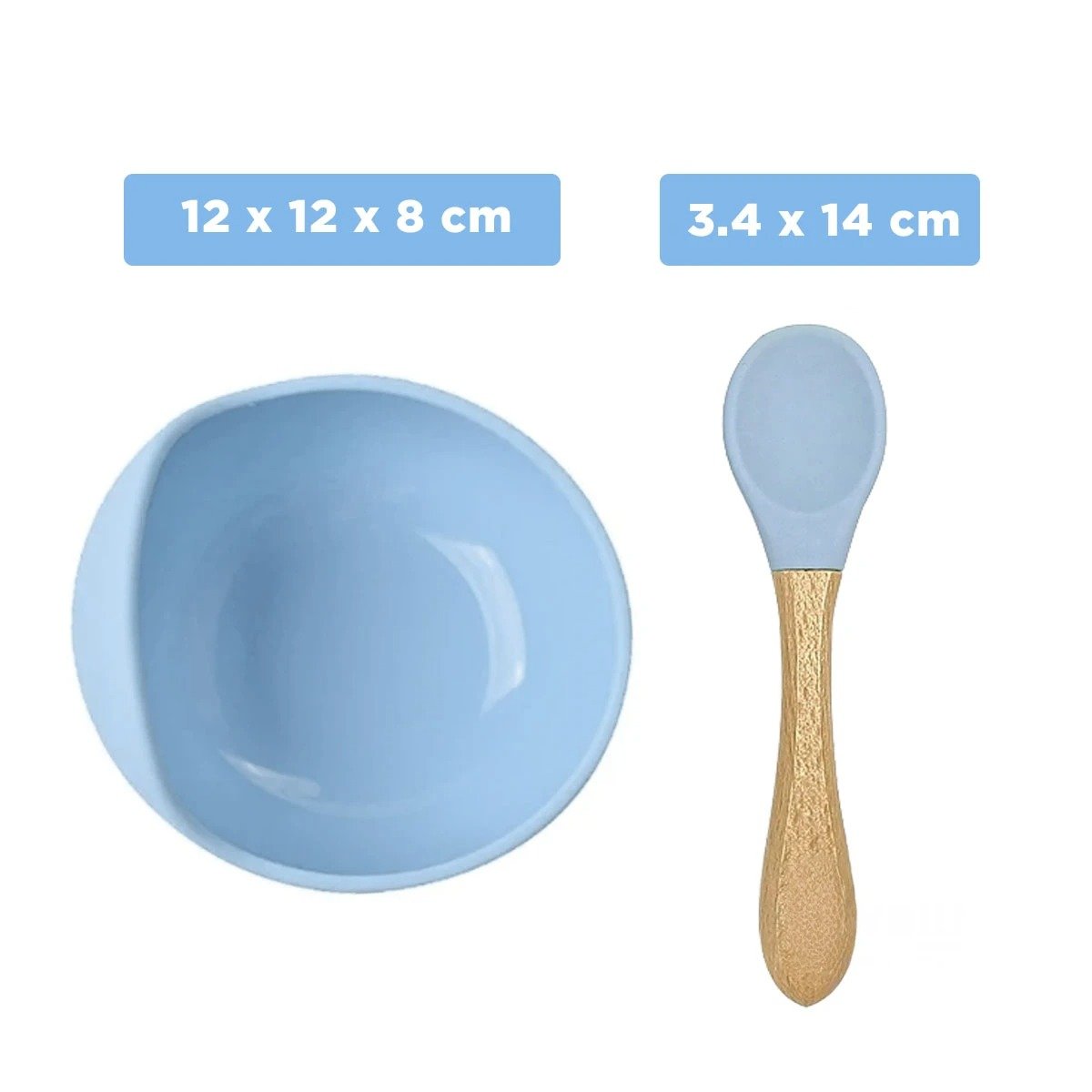 SET RYBIU TAZON BEBE EN CELESTE + POST-IT ADHESIVOS - 4