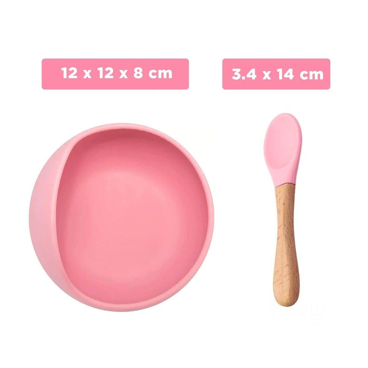 SET RYBIU TAZON BEBE EN ROSADO + POST-IT ADHESIVOS - 4
