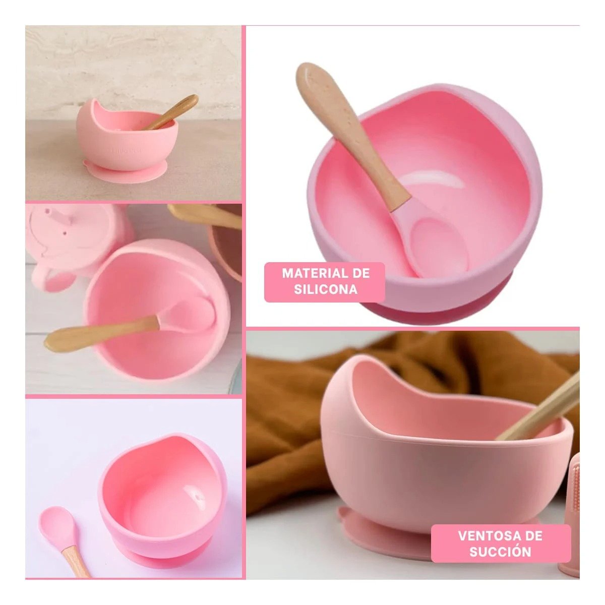 SET RYBIU TAZON BEBE EN ROSADO + POST-IT ADHESIVOS - 5