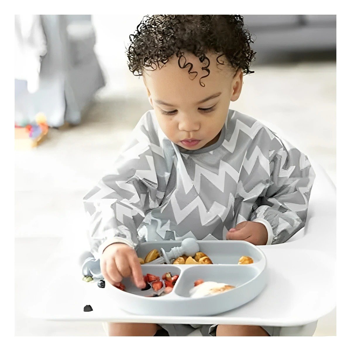 TAZON RYBIU ALIMENTO BEBE GRIS PLOMO + POST-IT ADHESIVOS - 3