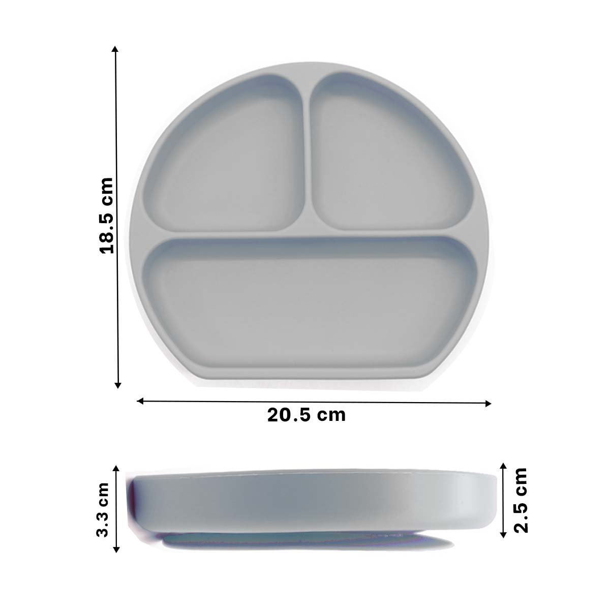 TAZON RYBIU ALIMENTO BEBE GRIS PLOMO + POST-IT ADHESIVOS - 4