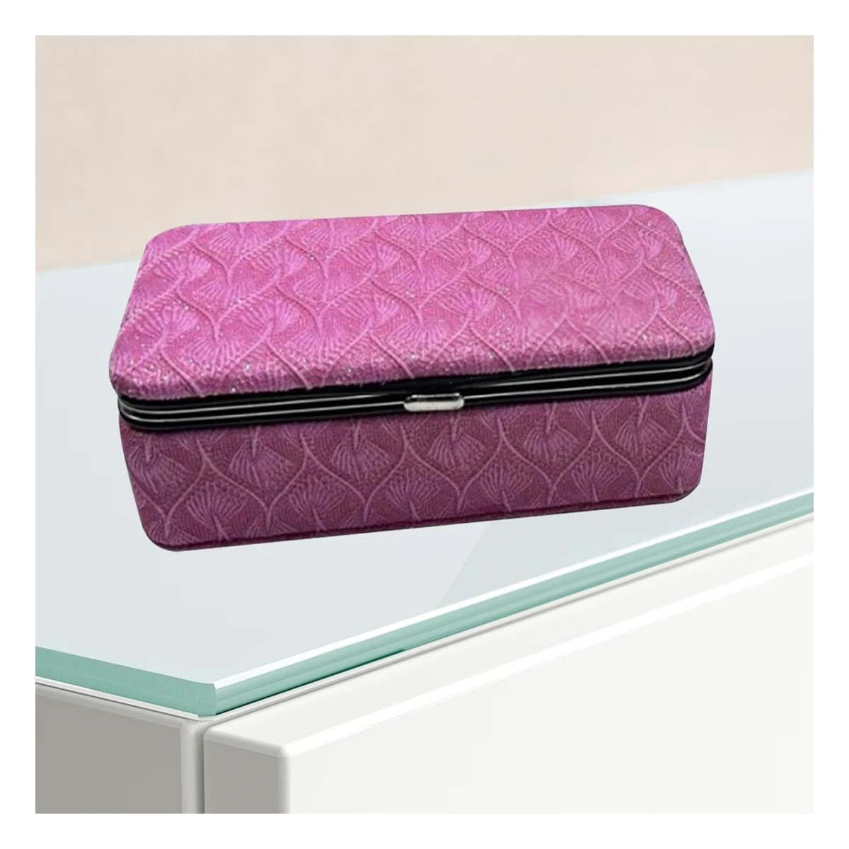 JOYERO RYBIU BE32230 ESTUCHE PRACTICO Y BONITO EN + POST-IT ADHESIVOS ROSADO - 2