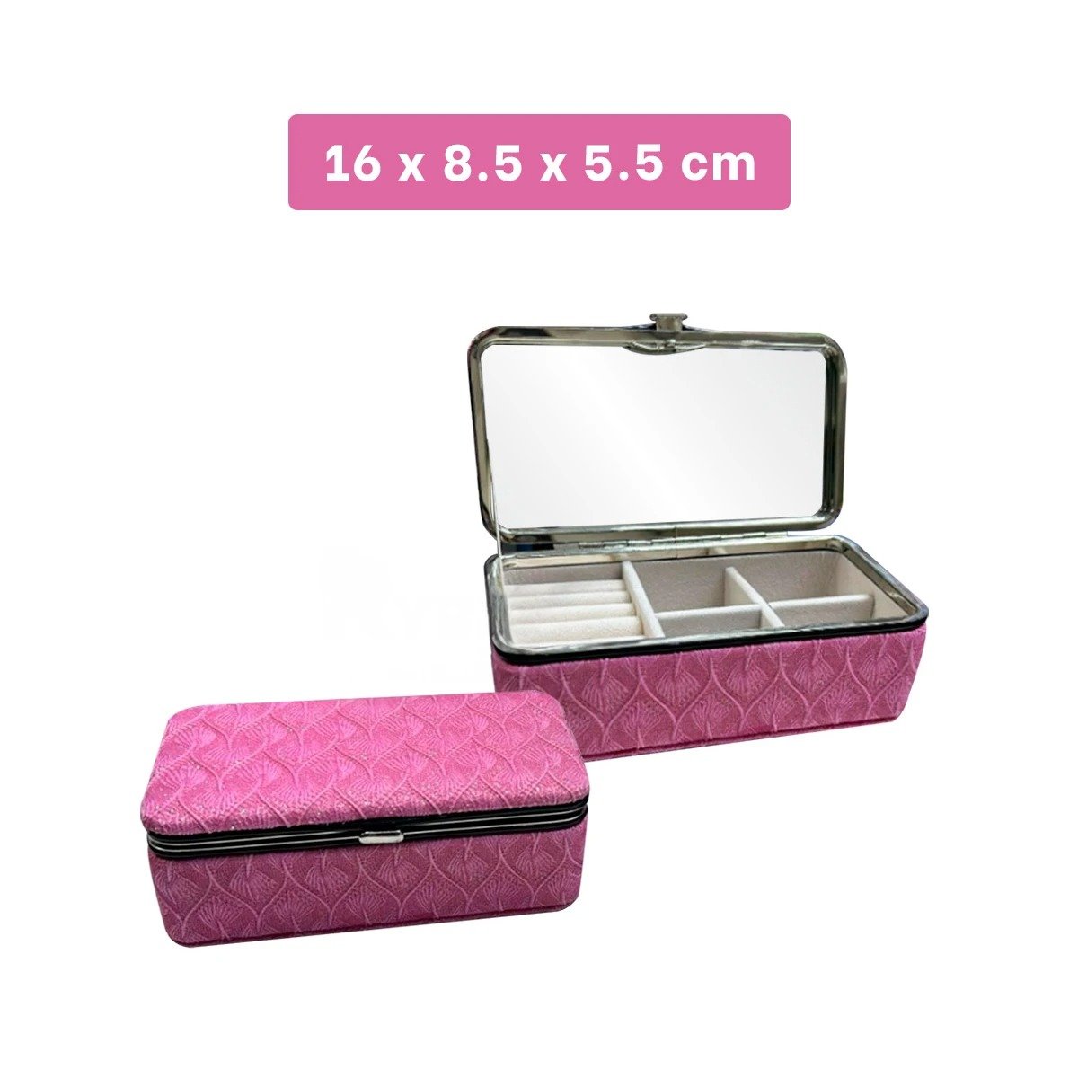JOYERO RYBIU BE32230 ESTUCHE PRACTICO Y BONITO EN + POST-IT ADHESIVOS ROSADO - 4