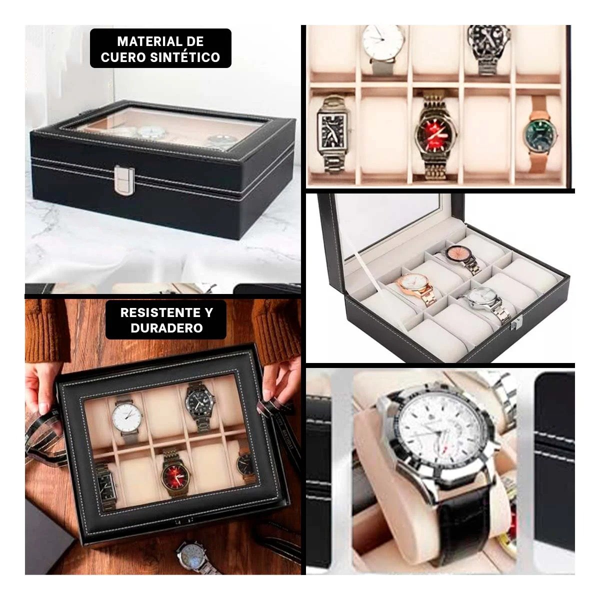 CAJA RYBIU BE32335 NEGRO ORDEN RELOJES + POST-IT ADHESIVOS - 1