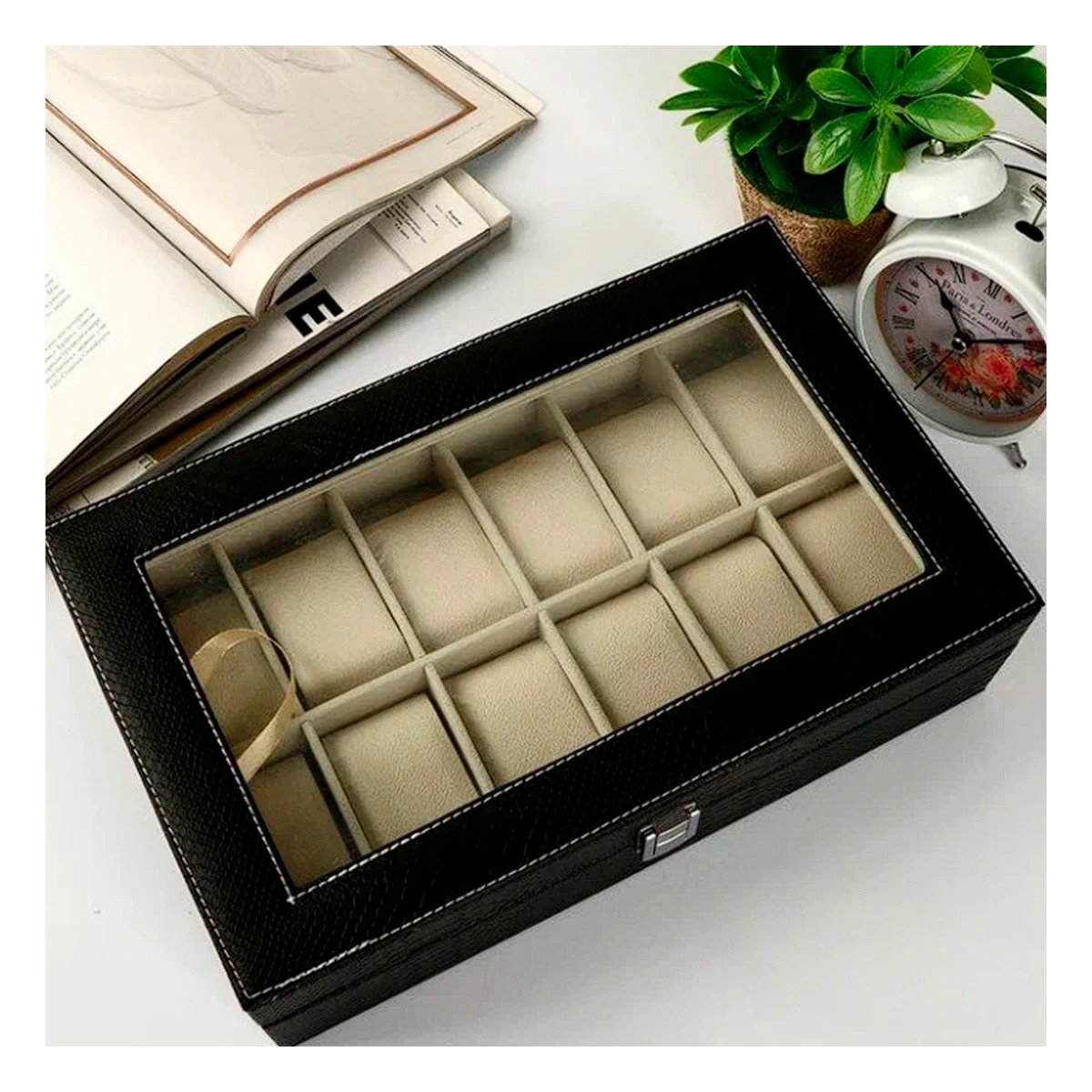 CAJA RYBIU BE32335 NEGRO ORDEN RELOJES + POST-IT ADHESIVOS - 2