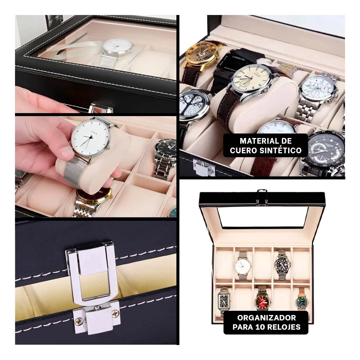 CAJA RYBIU BE32335 NEGRO ORDEN RELOJES + POST-IT ADHESIVOS - 5