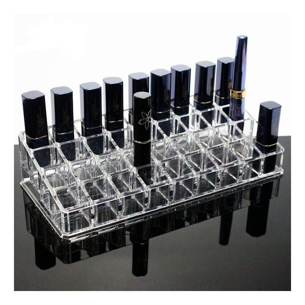 ORGANIZADOR RYBIU BE32342 TRANSPARENTE ACRILICO 36 LABIALES - 2
