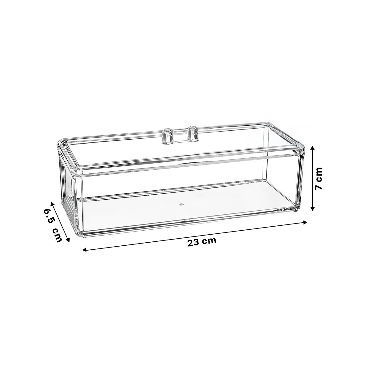 ORGANIZADOR RYBIU BE32357 TRANSPARENTE CAJA CONTENEDOR ACRILICO + REGALO STICKERS - 4
