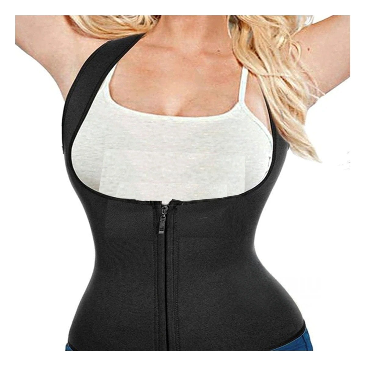 FAJA MUJER RYBIU NEGRO DE30522 TERMICA ENTRENAMIENTO M + POST-IT ADHESIVOS - 3