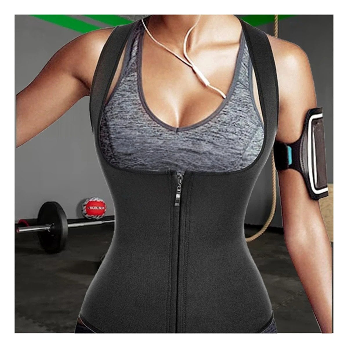 FAJA MUJER RYBIU NEGRO DE30523 TERMICA ENTRENAMIENTO XL + POST-IT ADHESIVOS - 2