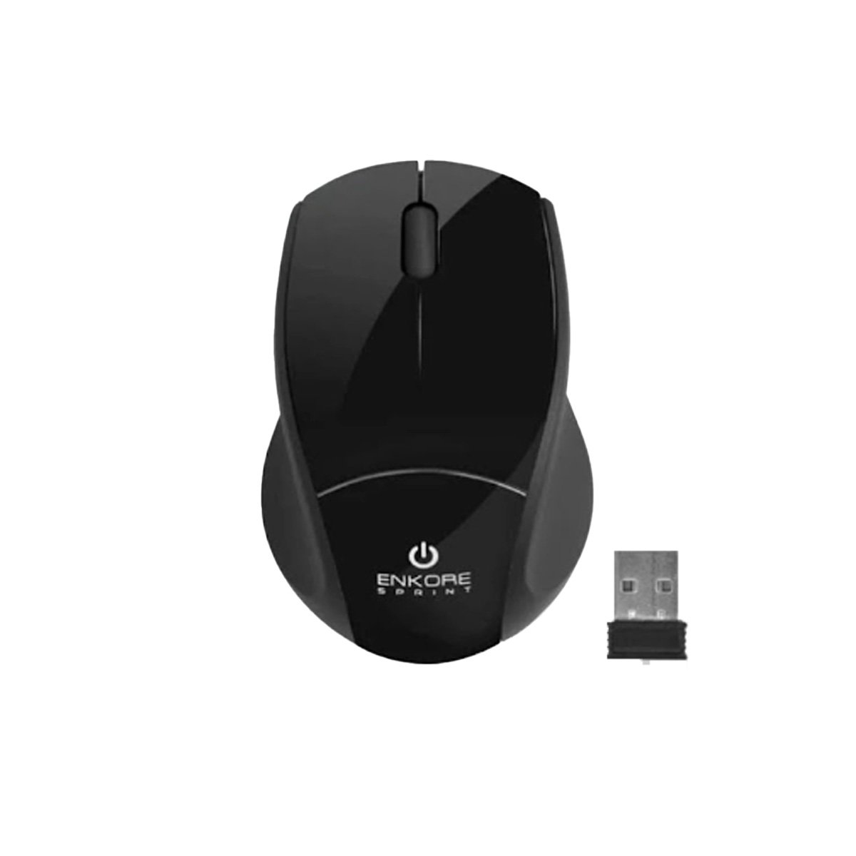 MOUSE INALÁMBRICO RYBIU ERGONÓMICO Y FUNCIONAL EKM200 NEGRO + REGALO STICKERS - 3