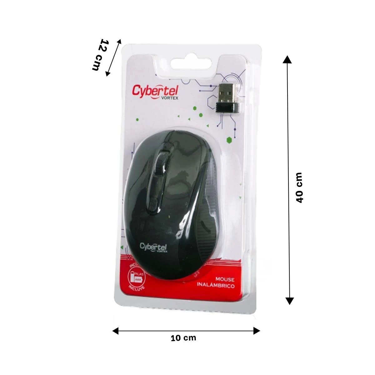 CURSOR INALÁMBRICO RYBIU ELEGANTE M207 EN COLOR NEGRO + POST-IT ADHESIVOS - 4