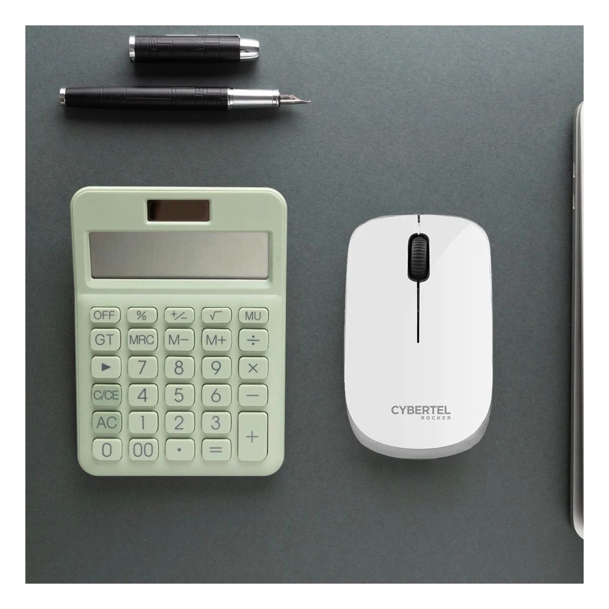CURSOR INALÁMBRICO RYBIU PORTÁTIL GAMERS M302W BLANCO + POST-IT ADHESIVOS - 2