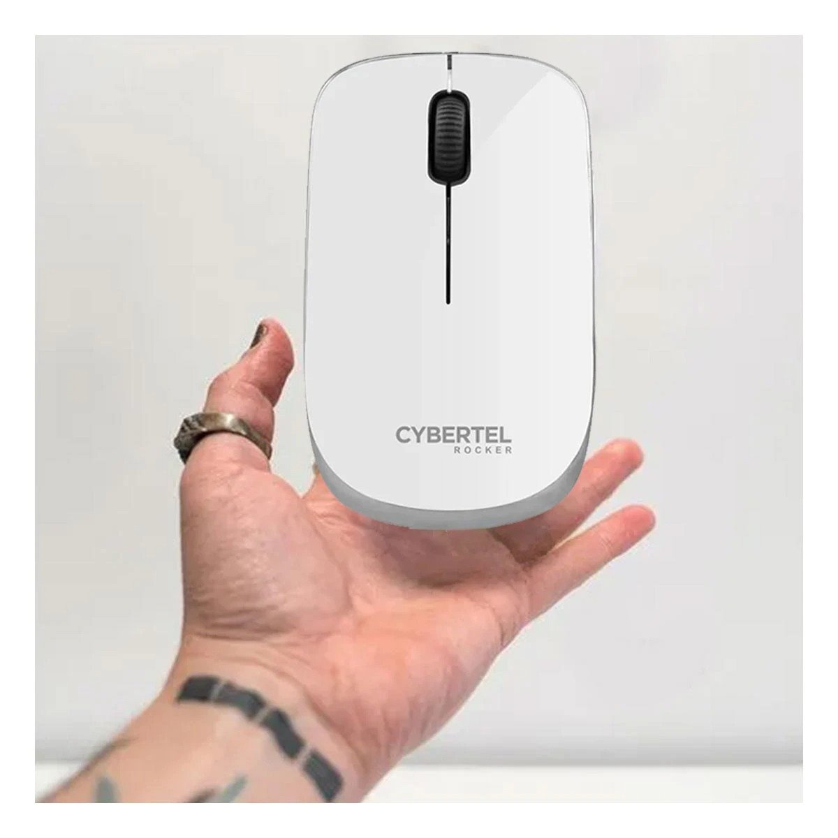 CURSOR INALÁMBRICO RYBIU PORTÁTIL GAMERS M302W BLANCO + POST-IT ADHESIVOS - 3