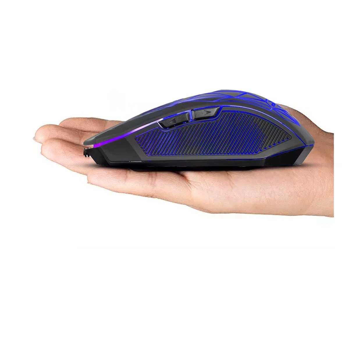 MOUSE RYBIU ALÁMBRICO MODELO MIC M809 EN NEGRO + REGALO STICKERS - 3