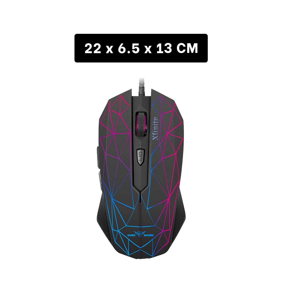 CURSOR RYBIU GAMER MIC M809 EN COLOR NEGRO + POST-IT ADHESIVOS - 4
