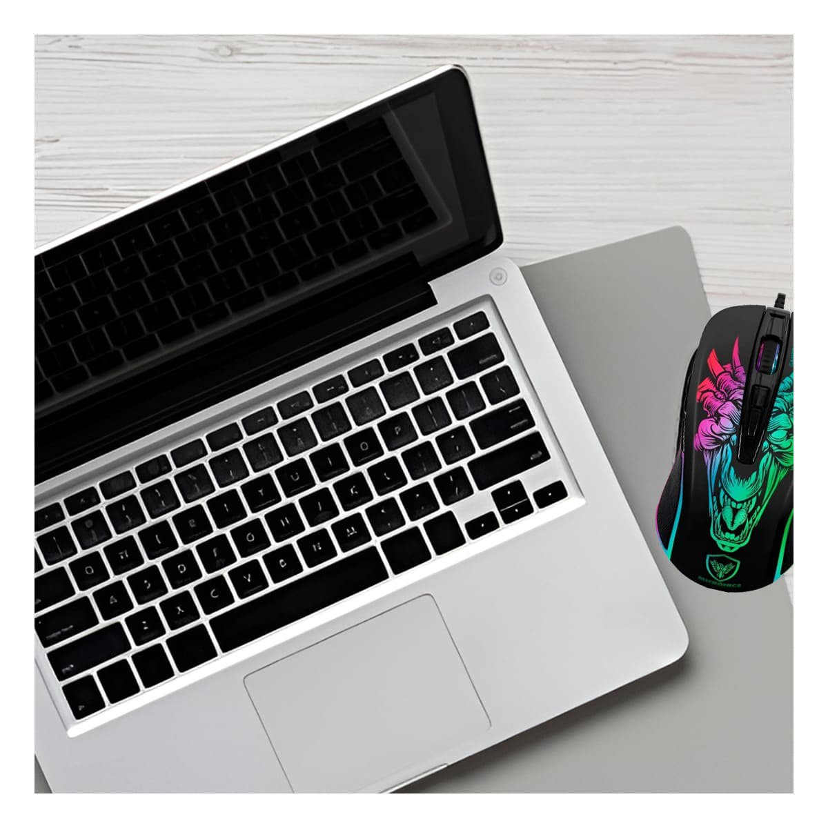 MOUSE RYBIU FACIL CONECTARLO M816 EN TONO NEGRO + PAPEL REGALO - 3